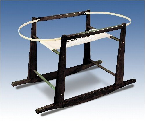 Rocking Moses Basket Stand Antique Black