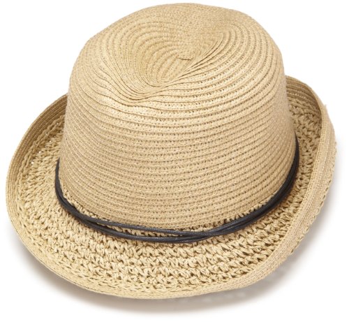 Collection XIIX Women's Multi Crochet Ribbon Fedora Hat
