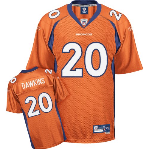 Brian Dawkins Orange Reebok NFL Premier Denver Broncos Jersey - XX-Large