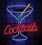 Cocktails Martini Neon Sign