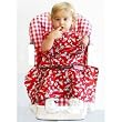 The Original Crumb Chum Bib, Red Dalmations, Toddler