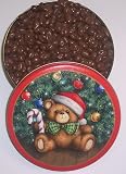 Scott's Cakes Chocolate Raisins in a Christmas Teddy Bear Tin