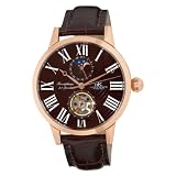 Best Buy Adee Kaye Men’s AK7100-MRG BRN 21 Jewels Automatic Watch