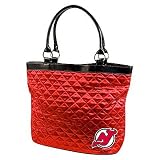 NHL New Jersey Devils Quilted Tote, Bright Red