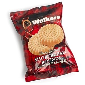 Walkers Shortbread Rounds (1.2-Ounce), 2-Count Cookies (Pack of 24)