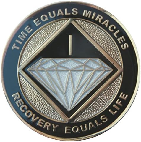 1 Yr NA Black &amp; Gold Medallion with a "Enjoy The Journey" Anniv./Bday Card - NA Medallions, NA Coins, Commemorative ...