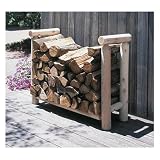 Outdoor Patio Brown Wood Outdoor Log Rack