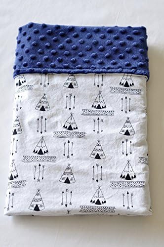 Baby Minky Blanket Teepee - Arrow Minky Blanket - Modern Baby Shower Blanket - Tribal Blanket - Black White Baby Blanket - Gender Neutral