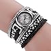 Malltop Vintage Fashion Crystal Band Bracelet Dial Quartz Dress Wrist Analog Watch