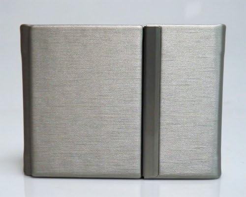 3x2" (Landscape) Photo Peel &amp; stick Album (set of 2),Silver, Holds 20 Photos (10pages/20 sides), Overlapping Style