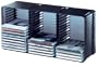 Atlantic DOM45C58 Domino 45 CD or 21 DVD Rack (Cobalt Black)