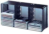 Atlantic DOM45C58 Domino 45 CD or 21 DVD Rack (Cobalt Black)