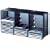 Atlantic DOM45C58 Domino 45 CD or 21 DVD Rack (Cobalt Black)