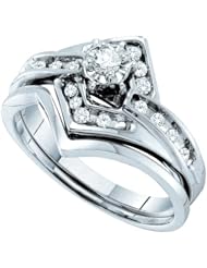 0.25CTW -DIA RD-CENTER BRIDAL SET