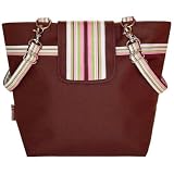 Cocoa Blush Stripe Diaper Bag
