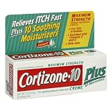 Cortizone-10 Plus Maximum Strength Hydrocortisone Anti-Itch Creme Plus Moisturizers, 2-Ounce Tubes (Pack of 3)