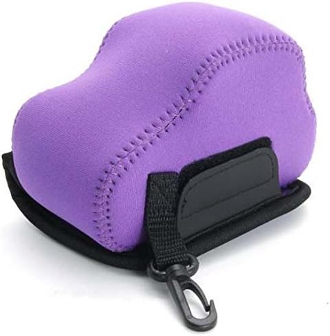 Triangle Neoprene Camera Case for Sony Alpha A6000 Digital Camera (Purple)