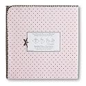 SwaddleDesigns Ultimate Receiving Blanket - Pastel Pink with Brown Dots