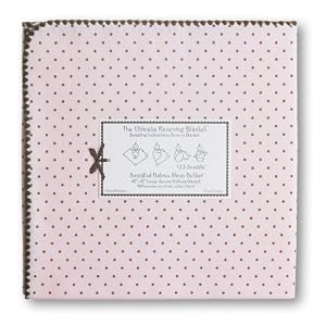 SwaddleDesigns Ultimate Receiving Blanket - Pastel Pink with Brown Dots