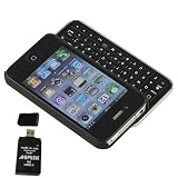 Black Wireless Bluetooth Sliding Keyboard with Rubberized hard shell case for iphone 4 (AT&T or Verizon) PLUS AGPtek USB 2.0 All-in-one Card Reader