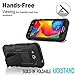 Star Armor Holster Cases Compatible for Galaxy Avant, Dual Layers Kickstand Phone Cover with and Locking Belt Clip (Black)