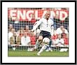 David Beckham England National Team Framed 8x10 Photograph Striking Ball