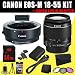 Canon EF-M Lens Adapter Kit for Canon EF / EF-S Lenses with Canon EF-S 18-55mm f/3.5-5.6 IS Lens + 8GB SDHC Class 10 Memory Card + LP-E12 Replacement Lithium Ion Battery + External Rapid Charger + 58mm 3pc Filter Kit + Mini HDMI Cable Canon EOS M Mount Adapter Kit