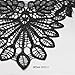 Black Embroidered Polyester Flower Venise Lace Neckline Collar Embellishment Sewing Applique Trims Sewing Supplies 1piece/ T712