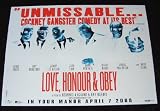 Love, Honor & Obey - Movie Poster - 12 x 16 - Jude Law Love, Honor & Obey - Movie Poster - 12 x 16 - Jude Law