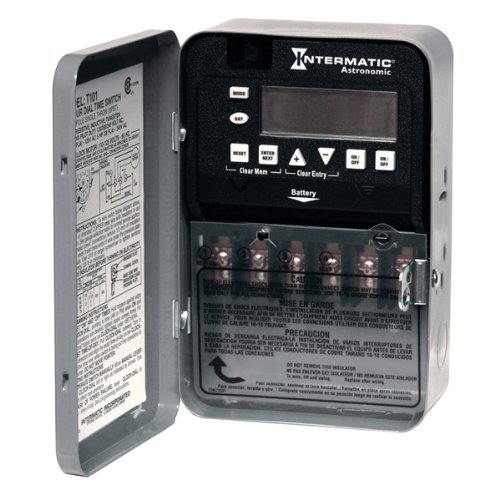 Intermatic ET8015C- 7-Day Electronic Astronomic Time Switch - NEMA 1 Indoor Steel Case - 1 Circuit - SPST - 30 Amps - 120208240277 Volt