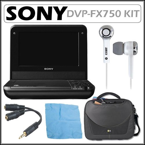 Sony DVP FX750 7 inch Widescreen LCD Single disc Portable DVD Player in Black + Accessory Kit 51qKEAKKxPL Sony DVP FX750 7 inch Widescreen LCD Single disc Portable DVD Player in Black + Accessory Kit