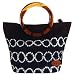 Alma de A&ntilde;il Indigo Dyed Wood Handle Bag