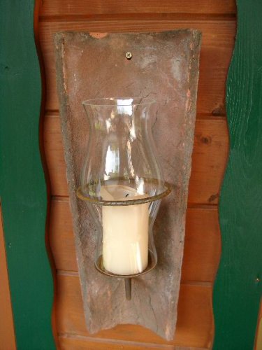 Dachpfanne m. Glas und Kerzenhalter 59