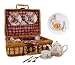 Peter Rabbit Family Children's Tea Set in Wicker Picnic basket, by Reutter Porcelain