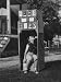12 Year Old Kid Astronomer Cecily Resnick Observing the Area Inside of Her Homemade P...