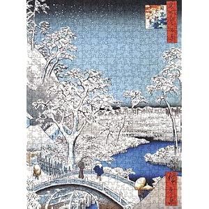 Utagawa Hiroshige - Drum Bridge at Meguro 1000pc Jigsaw Puzzle by 