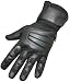 LEATHER MESH GLOVES MOTORCYCLE BIKE GLOVE Black