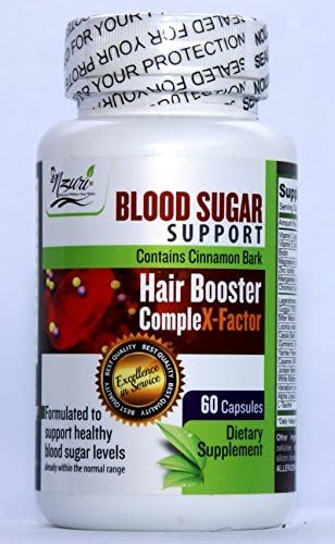 Nzuri Hair Booster Blood Sugar Support, 60 Capsules