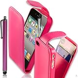 from Gadgets and Techs Supergets Quality Apple Iphone 4 4G 4S Premium Pink Leather Case Includes Screen Protector And Polishing Cloth