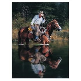 In The Saddle by Jack Sorenson poster print,13 in. x 17 in.