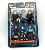  : 24 Minimates 4Pk Collectible Figures -Jack Bauer, Tony Almeida, Michelle Dessler and George Mason