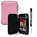 Pink Durable Hard Nylon Protective Portfolio Slim Cover Case with Mesh Pocket For The Tegra 3 packed ASUS Eee Pad MeMO Android 7″ Tablet + Includes a eBigValue TM Determination Hand Strap Key Chain. 370T