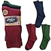 Socks - Organic Cotton - Crew - Tri Pack - Navy Natural and Black - Size 10 to 13, (Pack of 3)