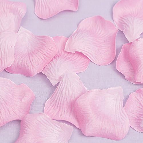 Rustiquegift pack of 1200pcs Pink Silk Rose Petals Wedding Decorations Party aisle Decor Artificial Petals Confetti