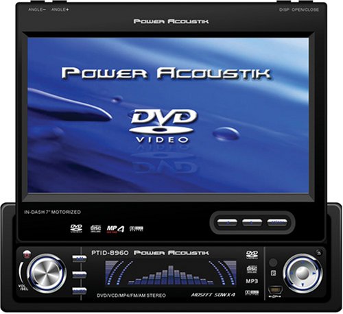 Power Acoustik PTID-8960 7-Inch Widescreen Touch-Screen In-Dash Monitor with DVD TV Tuner and AM/FM