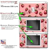 Nintendo DS Lite Strawberries On Pink WraptorSkinz TM Skin Kit by TuneTattooz TM