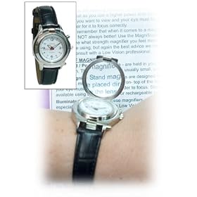 IBEAM Ladies Magnifying Watch- Magnifier and Light 
