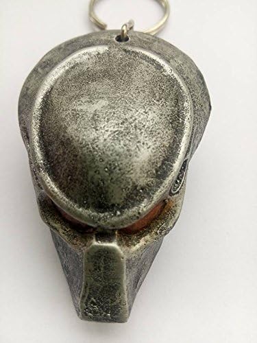 Berserker Resin Predator Skull Keychain Biker Skeleton Keychain Keyring Miniature (Gray Predator #6)