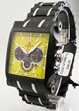 MENS CROTON STEEL CHRONO 3 EYE DATE WATCH CC311210BKYL