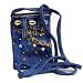 Vintage Beaded Denim Cell Phone / IPOD Holder Purse with Shoulder Strap